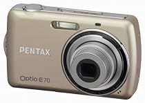 PENTAX デジタルカメラ OPTIO (オプティオ) E70 シャンパンゴールド 1000万画素 光学3倍ズーム OPTIOE70