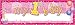 6' My 1st Birthday Pink Giant Write-in Banner