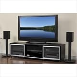 SR-Series TV Stand with Optional Speaker Stands Finish: Black Oak