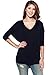 Alexander + David Women’s Soft Knit V-Neck Dolman Tunic Top with ¾ Long Sleeves