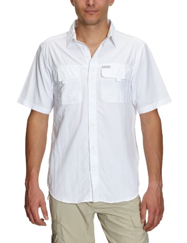 Columbia Herren Funktionshemd Silver Ridge Shortsleeve Shirt, White, L, EM7619_100 Preisvergleich