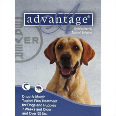 Flea Medication (Blue) For Dogs Over 55 lbs - 4 Month Supply