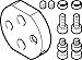 FESTO 1980059 DHAA-G-Q11-35/40-B2/B3-& ADAPTER KIT - SUPPLIED IN PACK OF 1