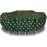 Two Dogs Designs, 110 Oval Rect Table Cover, Bird of Paradise by Two Dogs