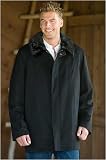 Men's Cashmere Coat with Mink Liner & Collar