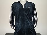 Adidas Tradition Velour Men`s Jacket - Navy / White
