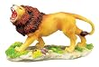 Roaring Lion Figurine - Cold Cast Resin - 3'' Length