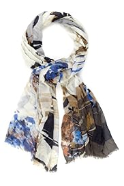 Autograph Pure Modal Brushstroke Floral Lightweight Scarf