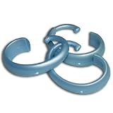 Effortless BLUE Shower Curtain Hooks