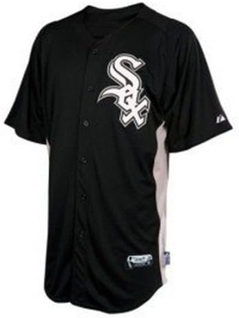 Chicago White Sox Majestic Mens Blank Batting Practice Black Authentic Jersey - Medium