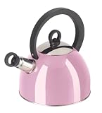 Oggi Stainless Steel PINK Whistling Tea Kettle