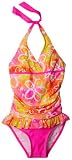 Gossip Girl Girls 7-16 Daisy Splash Halter Skirted One Piece
