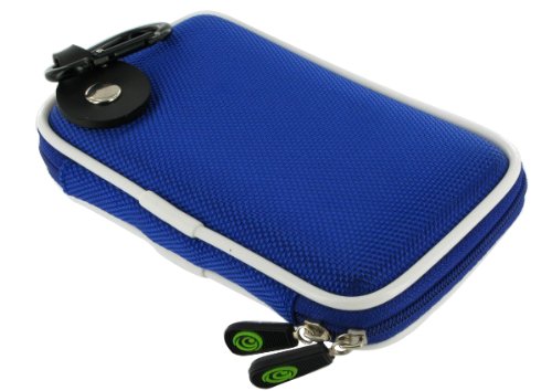 Slim Nylon Hard Shell Case (Dark Blue) for Garmin nüvi 205W 4.3-Inch