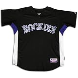 Rockies Majestic Men's Auth CoolBase Bat Practice Jersey at Majestic