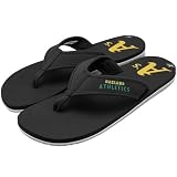 Reebok Oakland Athletics Black Summertime Flip Flops