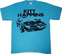 Knight Rider KITT HAPPENS Bright Blue T-Shirt Tee