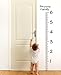Giant Vinyl Growth Chart Kit | Kids DIY Height Wall Ruler Large Measuring Tape Sticker Number Decal Sticker (Black, 73x23 inches)