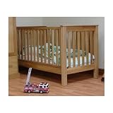 Saplings Fiona Nursery Baby Cot Bed Oak 140x69cm
