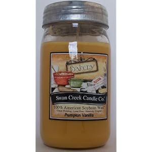 Swan Creek Candle Pumpkin Vanilla 24 Oz Candle