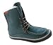 $120 Sebago Snug Lace Blue Womens Leather Boots Boho - Blue, Size 9
