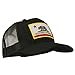 California State Flag Patched Twill Mesh Cap - Black