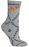 Goldendoodle Dog Gray Cotton Ladies Socks
