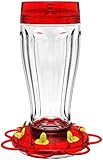 More Birds 41 Classic Brands Big Gulp Humming Bird Feeder, 40 Fluid Ounce, Red/Clear