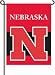 Nebraska Cornhuskers 2-Sided Garden Flag Set W/ #11213 Garden Pole - NCAA