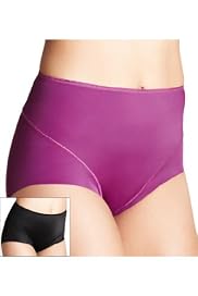 2 Pack Light Control No VPL High Rise Plain Full Briefs [T32-6853-S]
