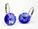 Ohrhaken Arrondi von gogoritas® made with Swarovski Elements (Sapphire / 10,0 mm)