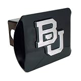 Baylor University Bears Black with Chrome BU Emblem NCAA College Sports Metal Trailer... by CHROME EMBLEMS