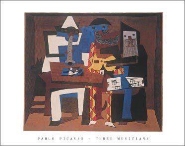 Three Musicians by Pablo Picasso - Fine Art Print / Poster - 28.00 x 22.00