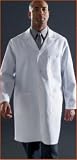 Medline Staff Length Lab Coat, White Unisex, XL 46-48