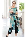 Ulla Popken 3-Piece Duster and Pants Set