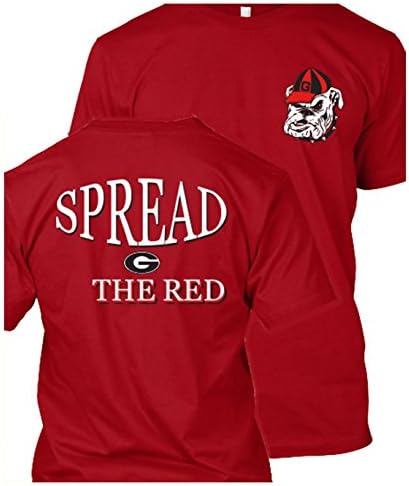 University of Georgia Bulldogs Spread The Red T-shirt-Large