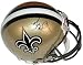 Marques Colston Hand Signed Autographed New Orleans Saints Riddell Football Mini Helmet w/ Photo of Signing