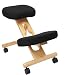 KNEELING Ergonomic Posture Kneeling Chair (with Wood Frame) - Charcoal