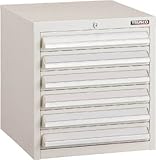 ＴＲＵＳＣＯ　ＬＶＲ型キャビネット　３９２Ｘ４１２ＸＨ４２０　引出６段　Ｗ　4652266 LVR421W