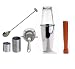 Boston Cocktail Shaker Set with Hawthorn Strainer, Muddler, Bar Spoon With Masher, 25ml and 50ml Thimble Measures