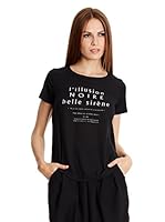 Broadway NYC Camiseta Manga Corta Benita (Negro)