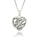 Sterling Silver "Love" Heart Locket, 18"