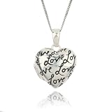Sterling Silver Love Heart Locket, 18