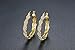 Diamond Hoop Earrings 18k Gold Plated Womens Roseate Noble Jewelry