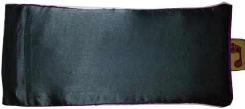 Silk Eye Pillow in Sari Fabric Patterns and Solid Colors - Lavender and Flax Filled