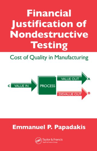 Financial Justification of Nondestructive Testing: Cost of Quality in Manufacturing