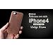 ZENUS iPhone4 バータイプ ビンテージブラウン レザーケース