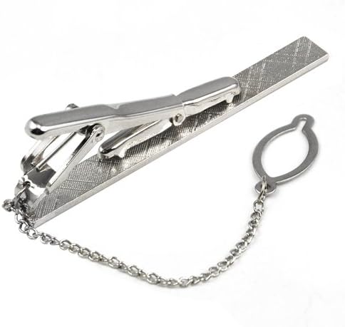 Radical Deal Plain Silver Chrome Stainless Steel Standard Tie Clip Clasp Bars Pins