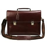 BGSD Bradford Computer Business Leather Brief Bag