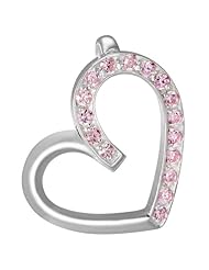 VINANI brand Germany 925 Sterling Silver Pendant Heart shiny Zirconia pink AZP-EZ