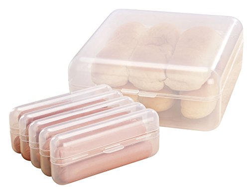 Bun and Hot Dog Keeper Set